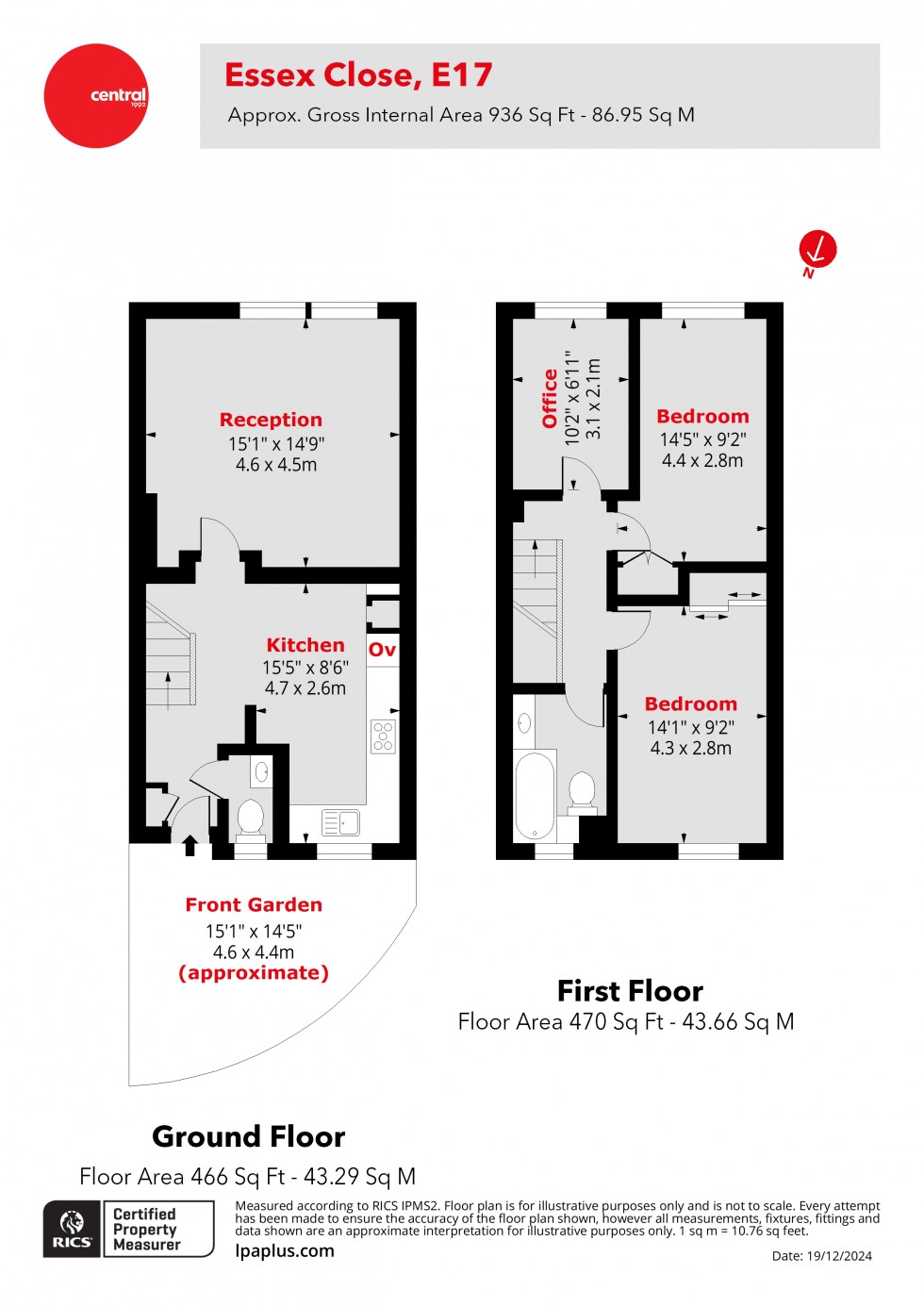 Floorplan for Walthamstow, Waltham Forest