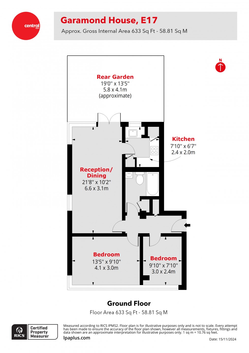 Floorplan for Walthamstow, London