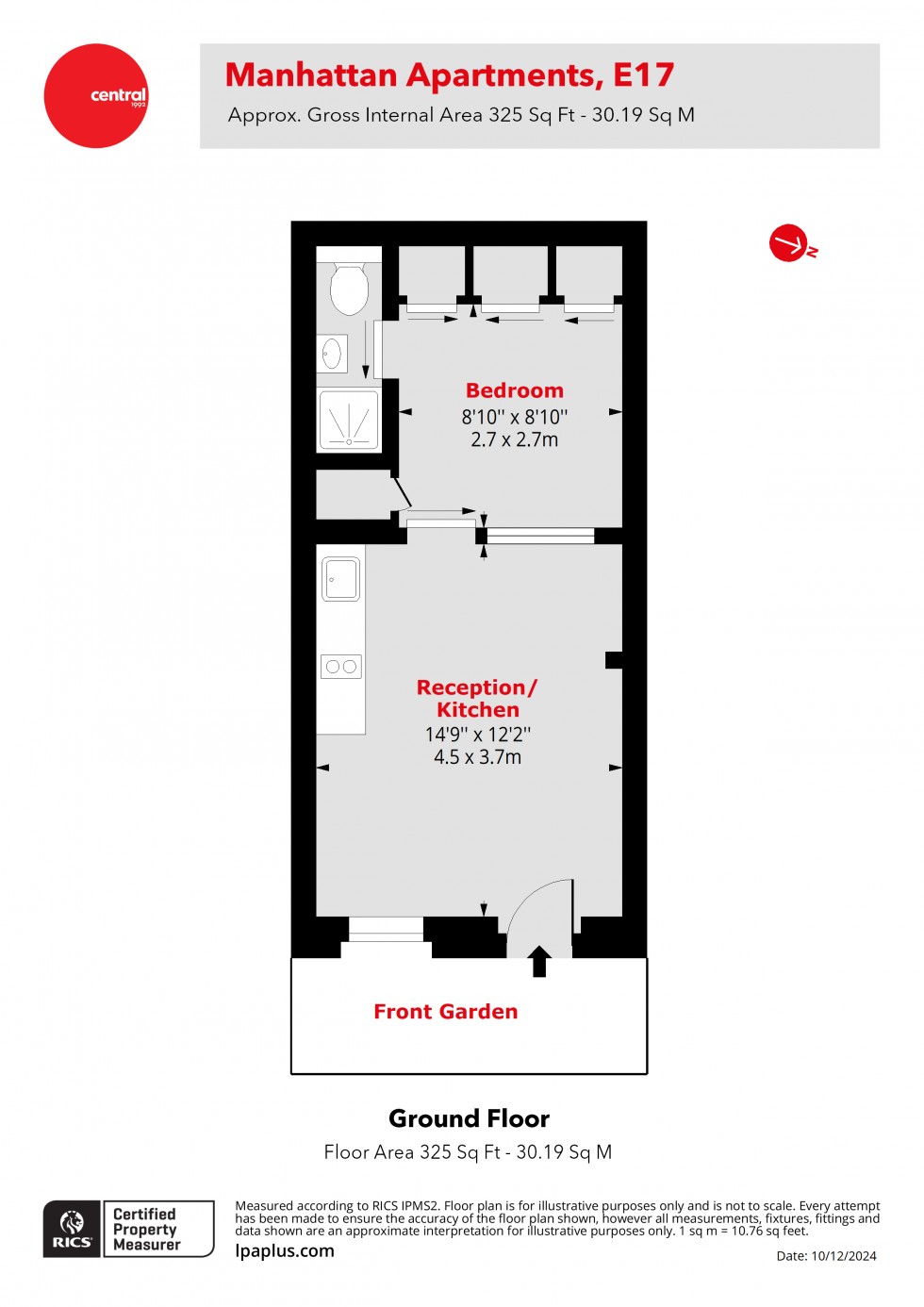 Floorplan for Walthamstow, London