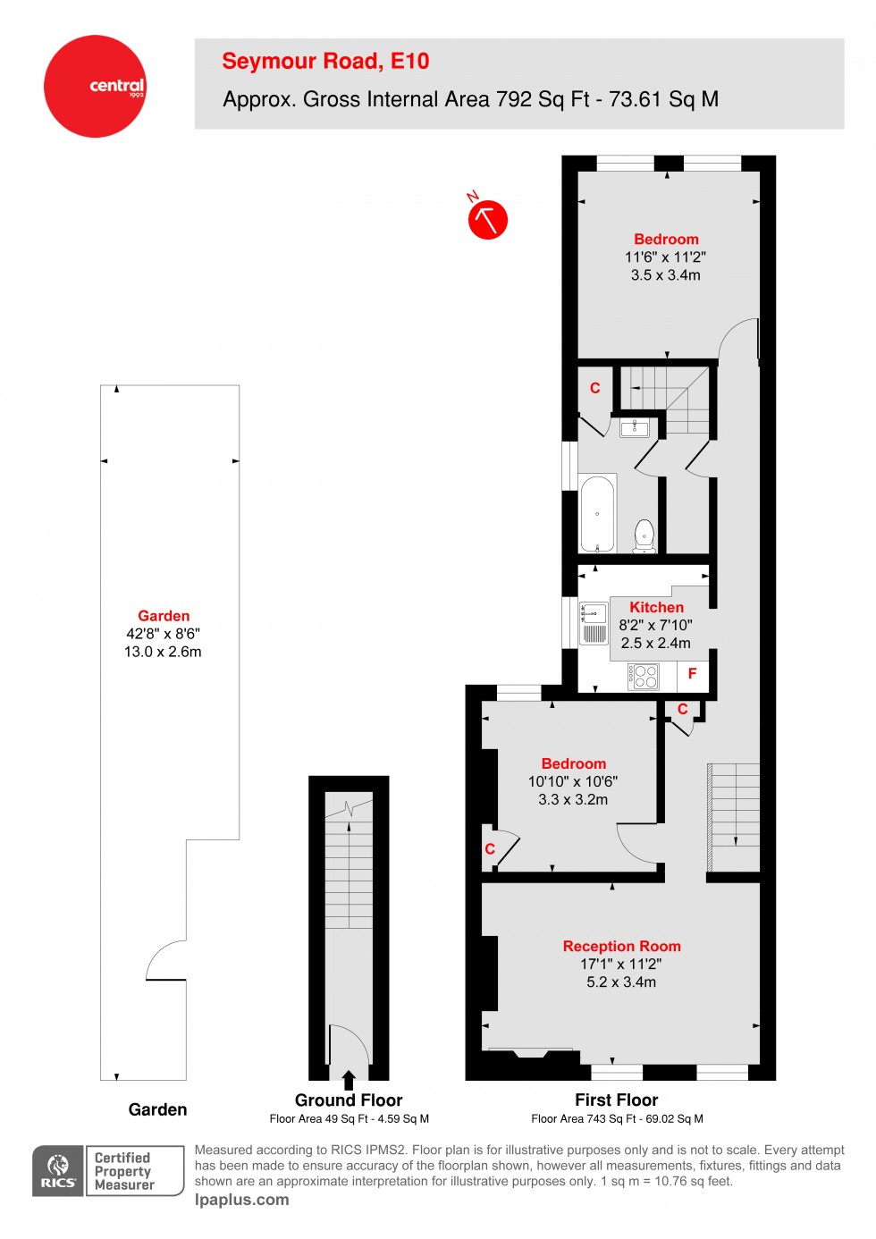 Floorplan for Leyton, London