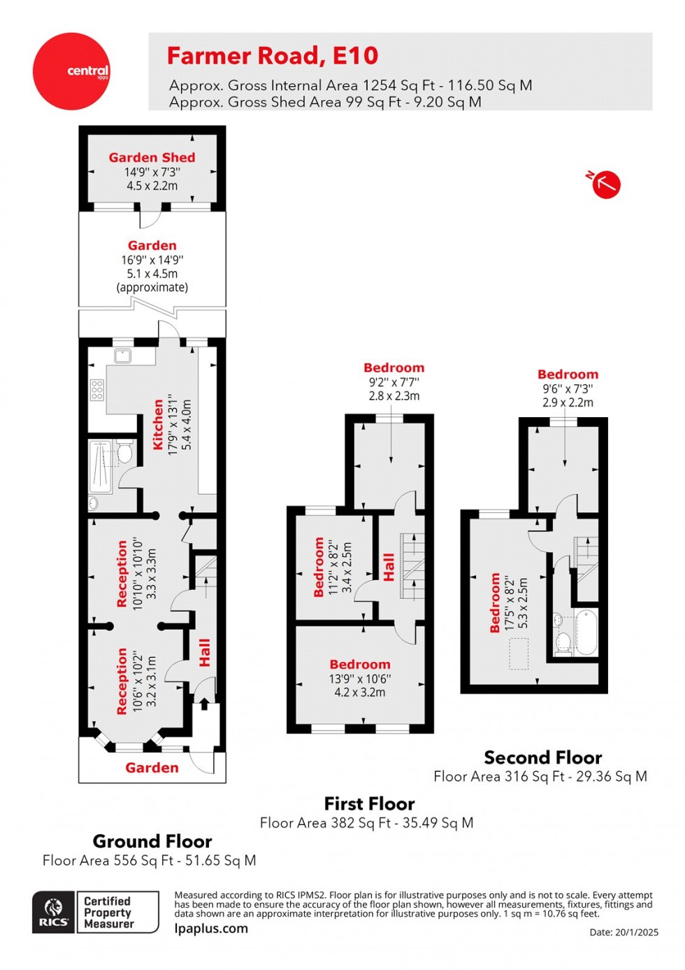 Floorplan for Leyton, London