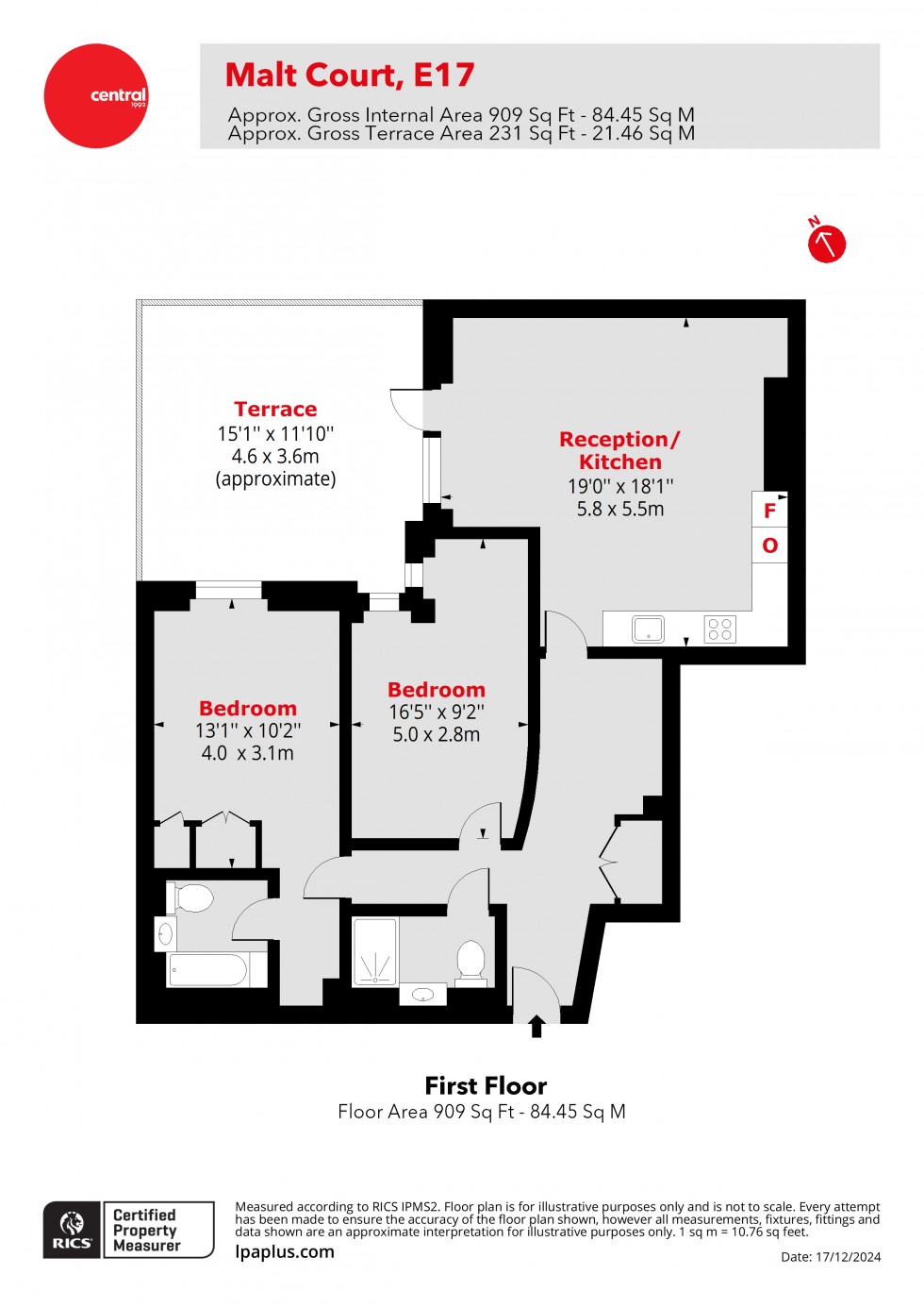 Floorplan for Walthamstow, London