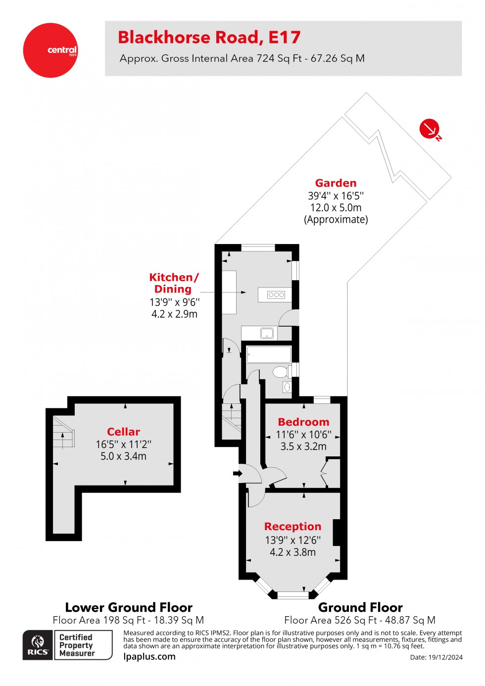 Floorplan for Walthamstow, London