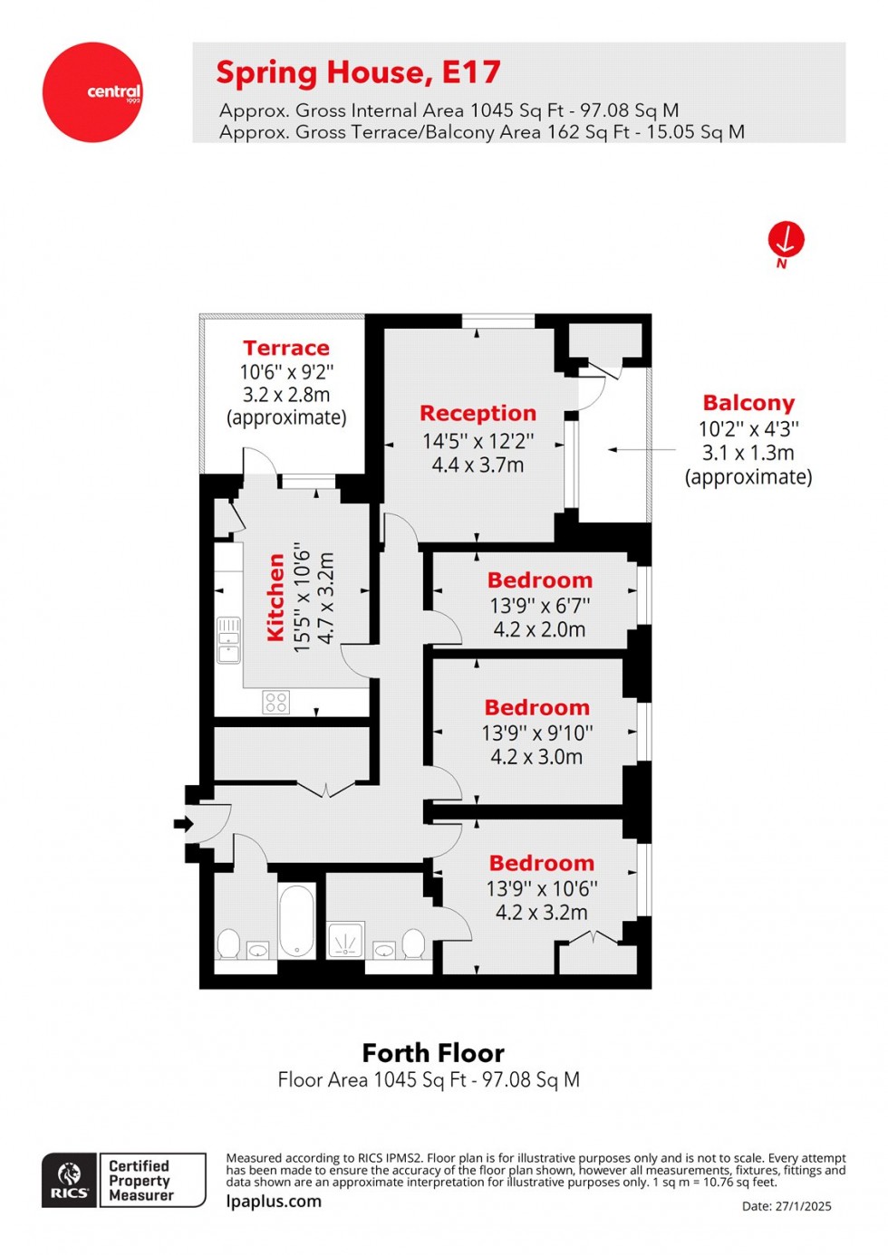 Floorplan for Walthamstow, London