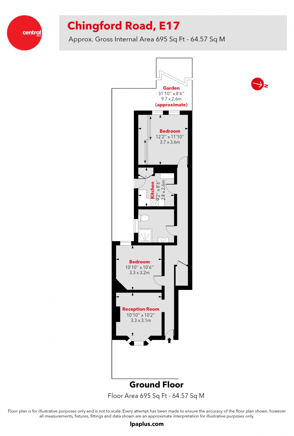 Floorplan for Walthamstow, London