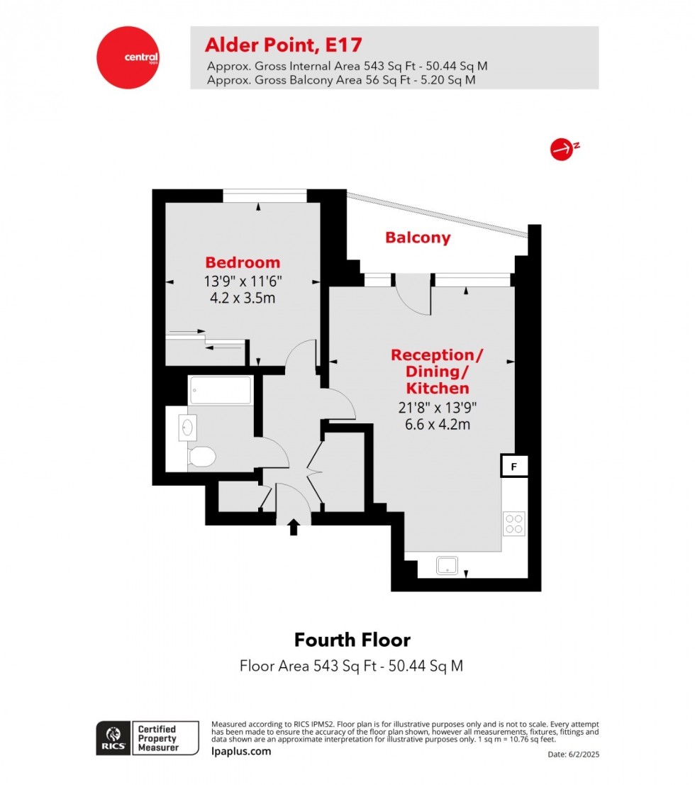 Floorplan for Green Ferry Way, Walthamstow, London