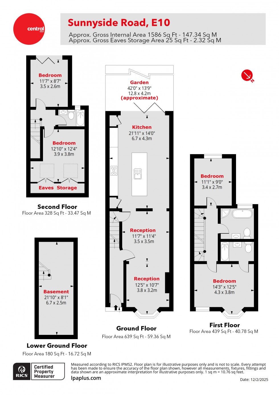 Floorplan for Leyton, London