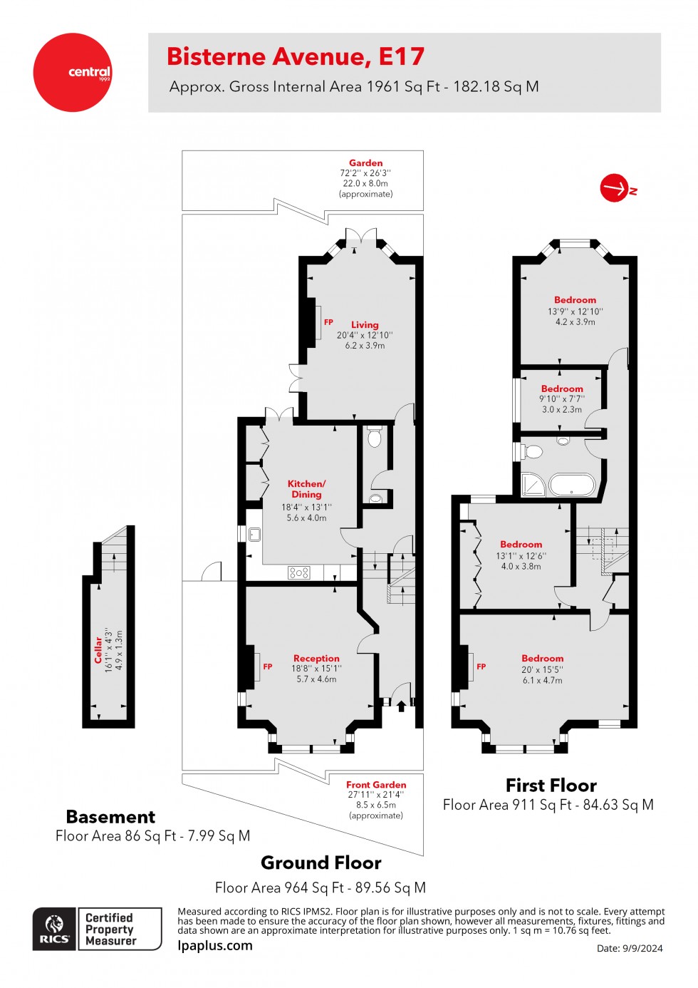 Floorplan for Walthamstow, London