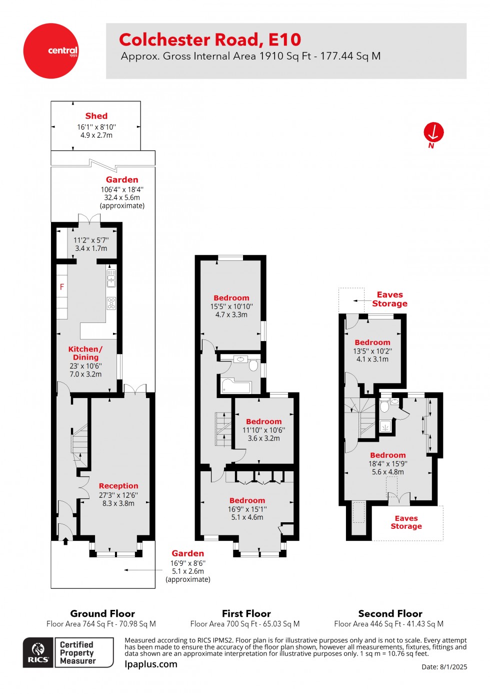 Floorplan for Leyton, London