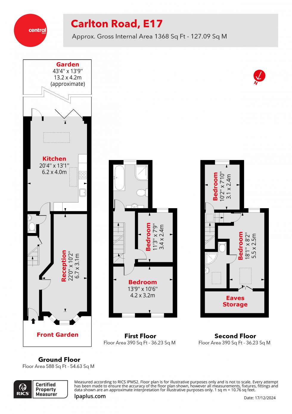 Floorplan for Walthamstow, London