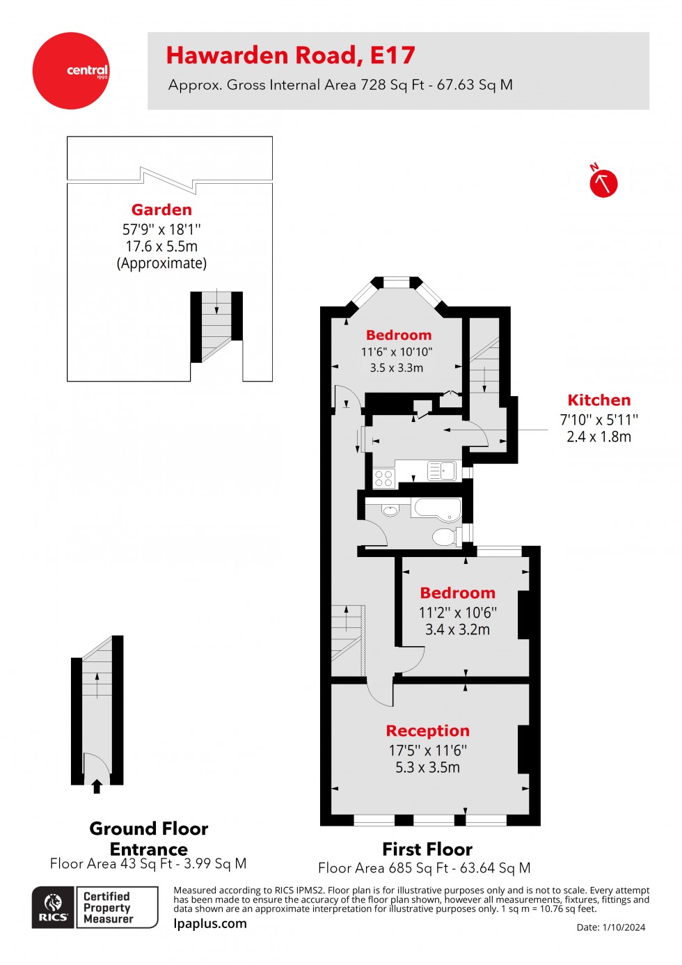 Floorplan for Walthamstow, London