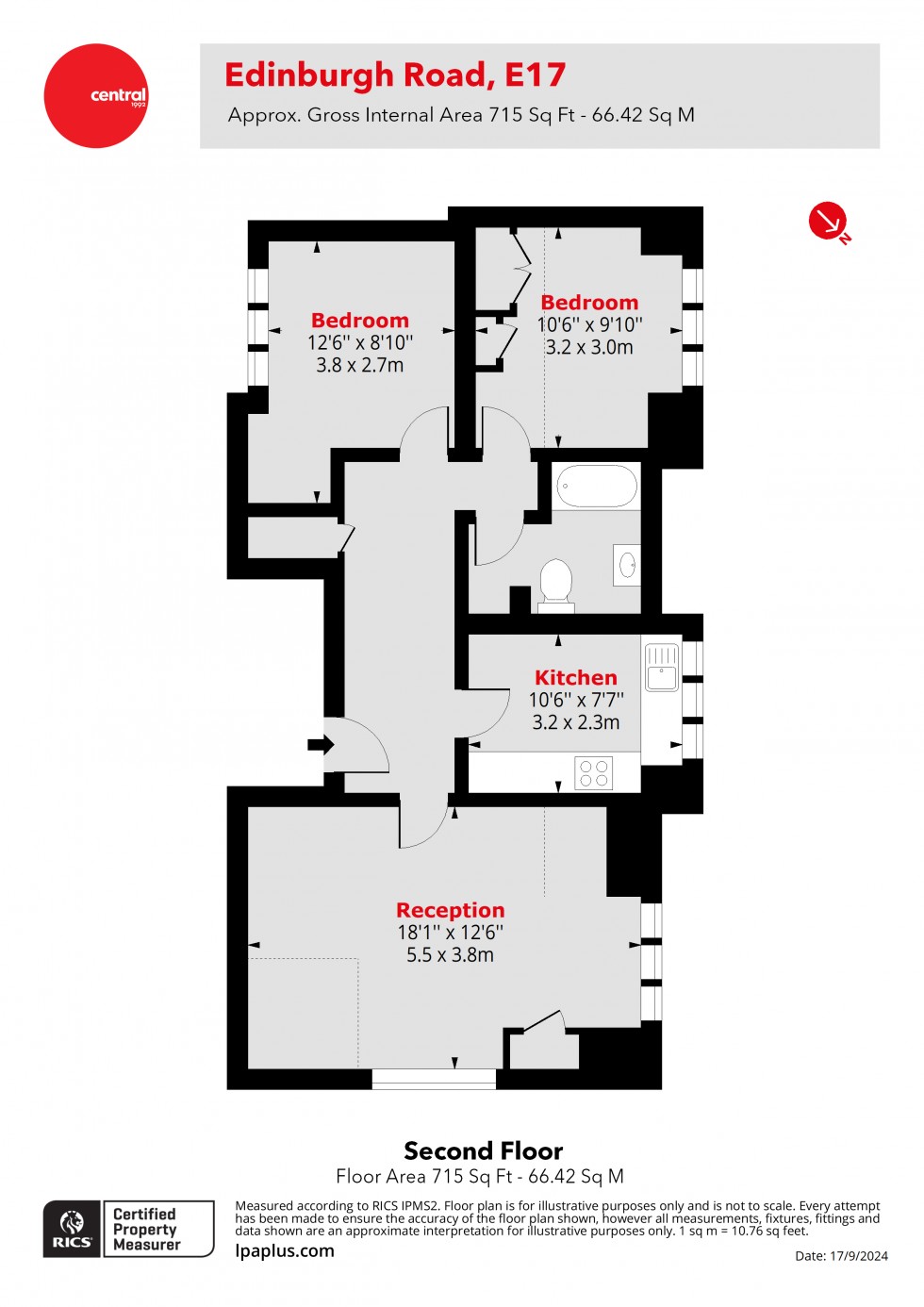 Floorplan for Walthamstow, London