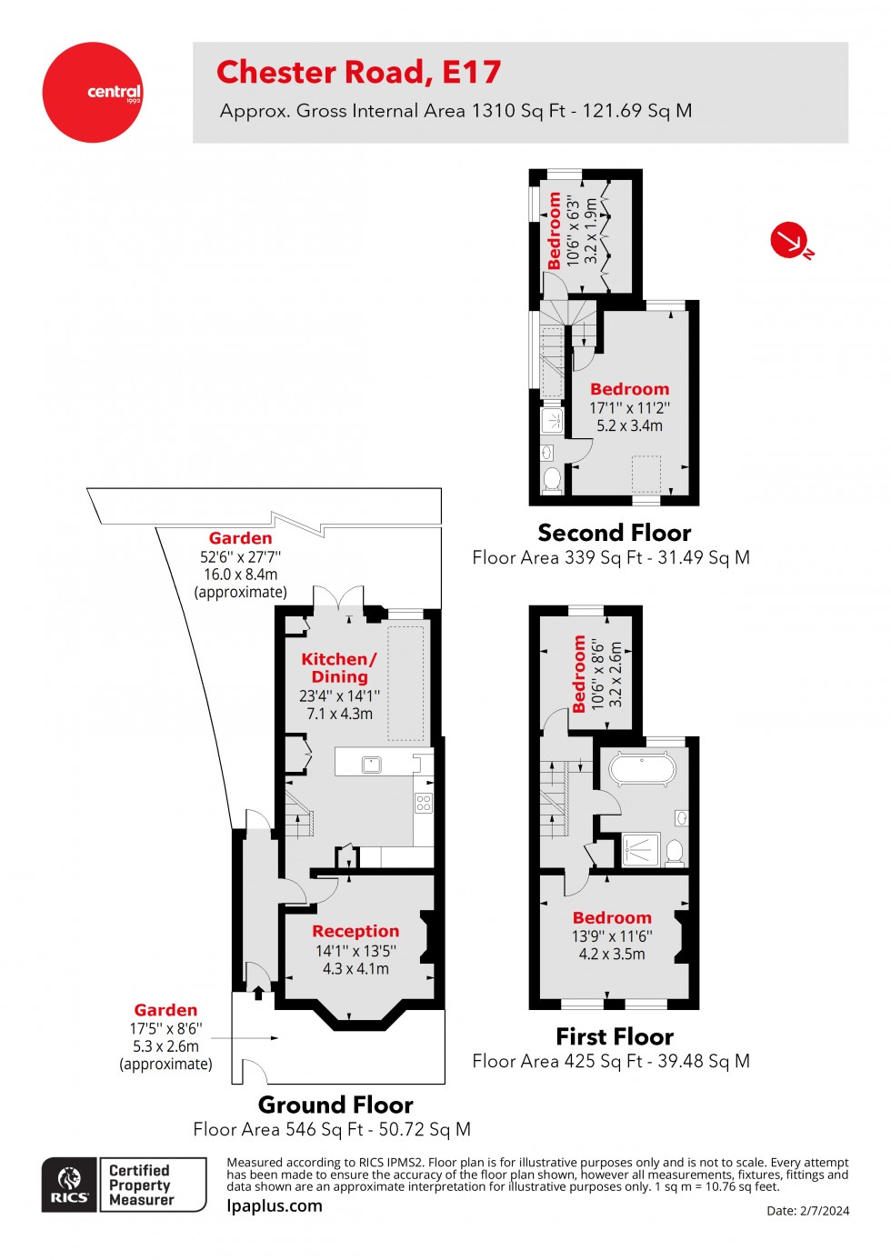 Floorplan for Walthamstow, London