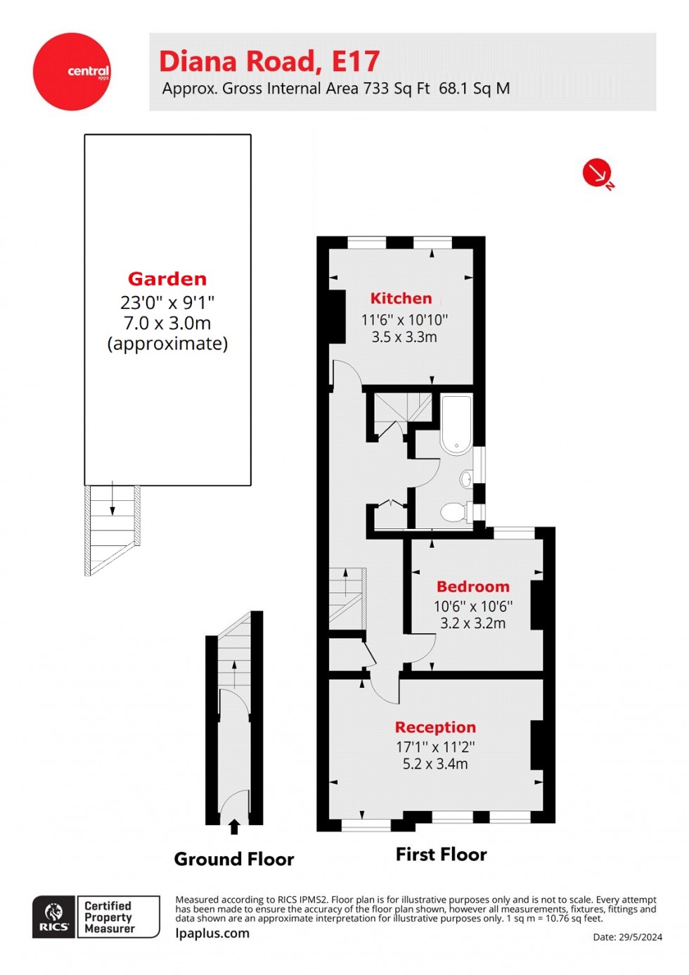 Floorplan for Walthamstow, London