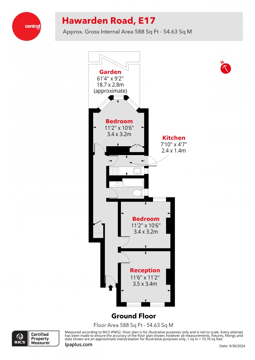 Floorplan for Walthamstow, London