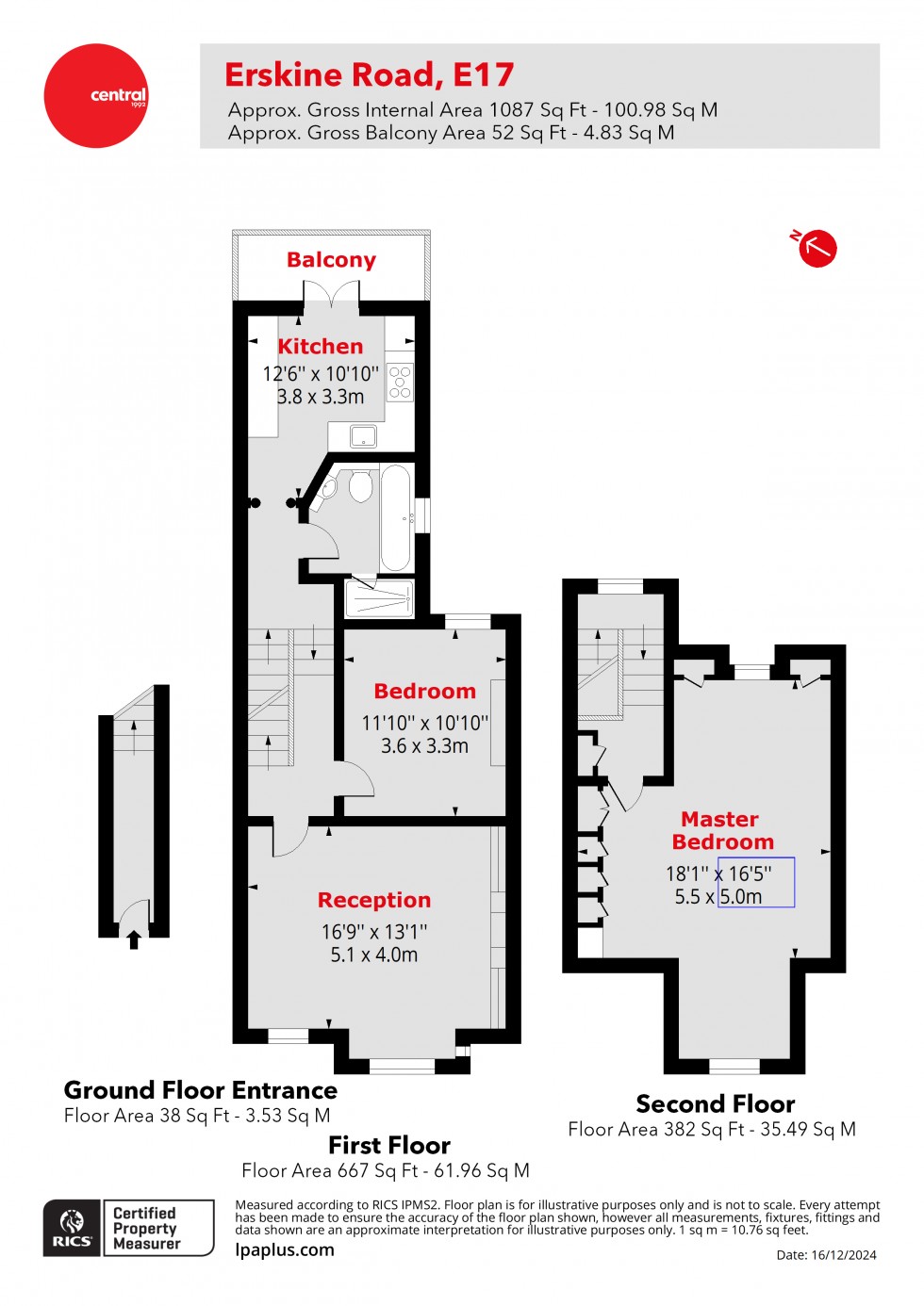 Floorplan for Walthamstow, London