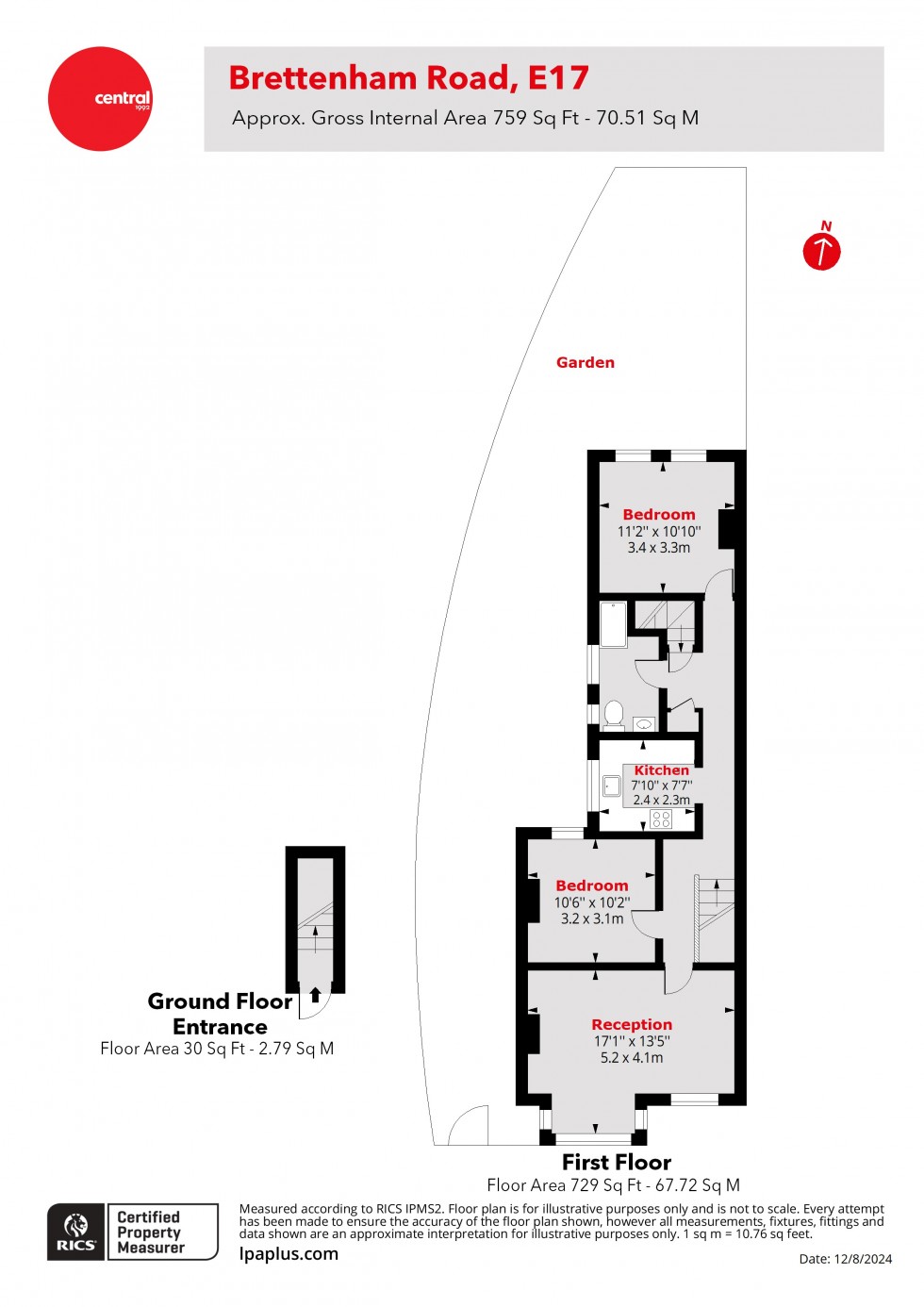 Floorplan for Walthamstow, London