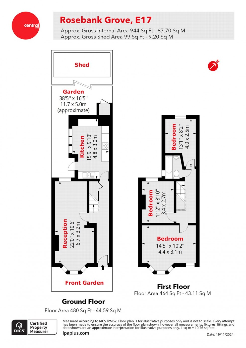 Floorplan for Walthamstow, London