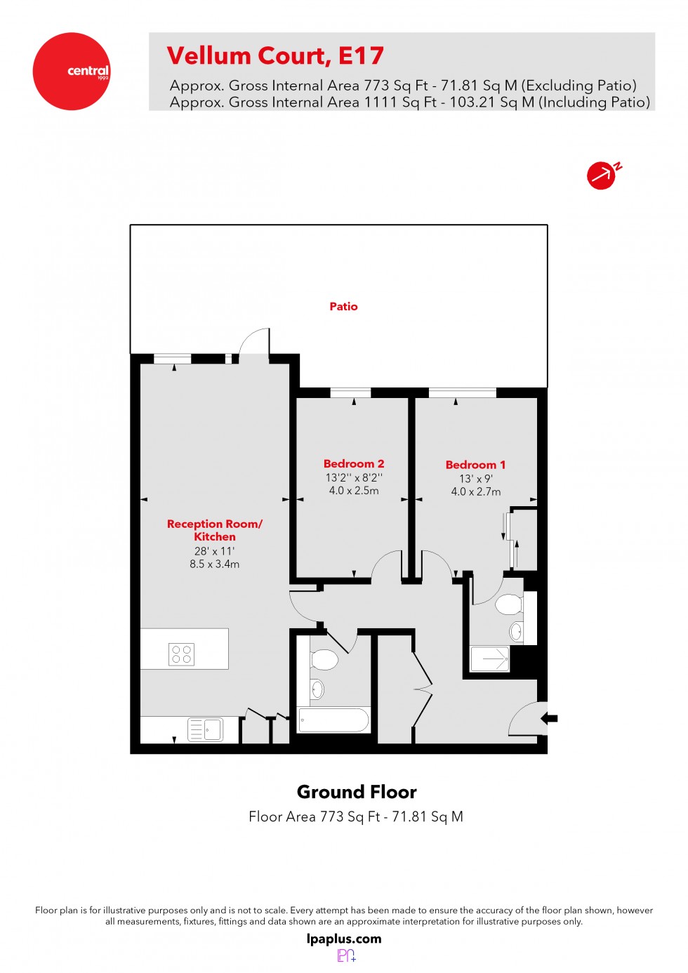 Floorplan for Hillyfield, London