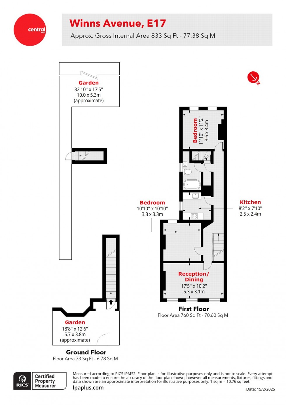 Floorplan for Walthamstow, LONDON