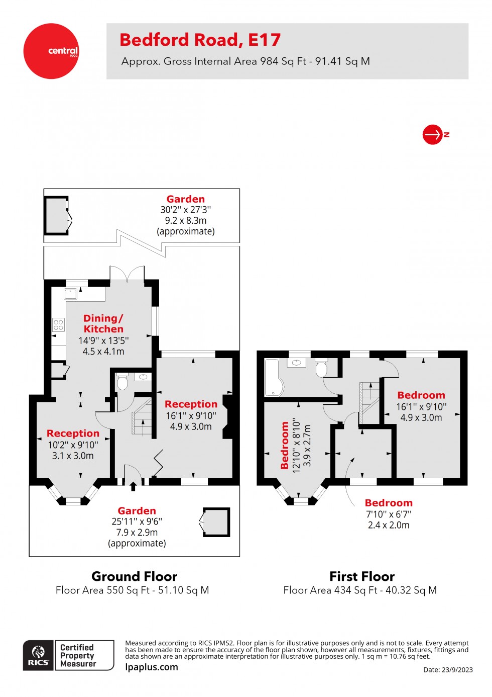 Floorplan for Walthamstow, London