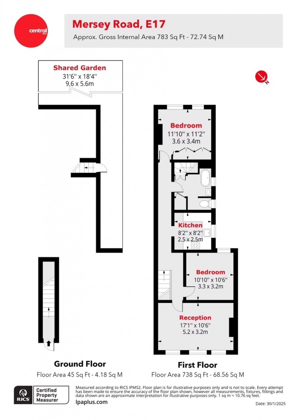 Floorplan for Walthamstow, LONDON