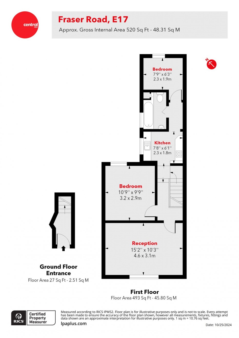 Floorplan for Walthamstow, London