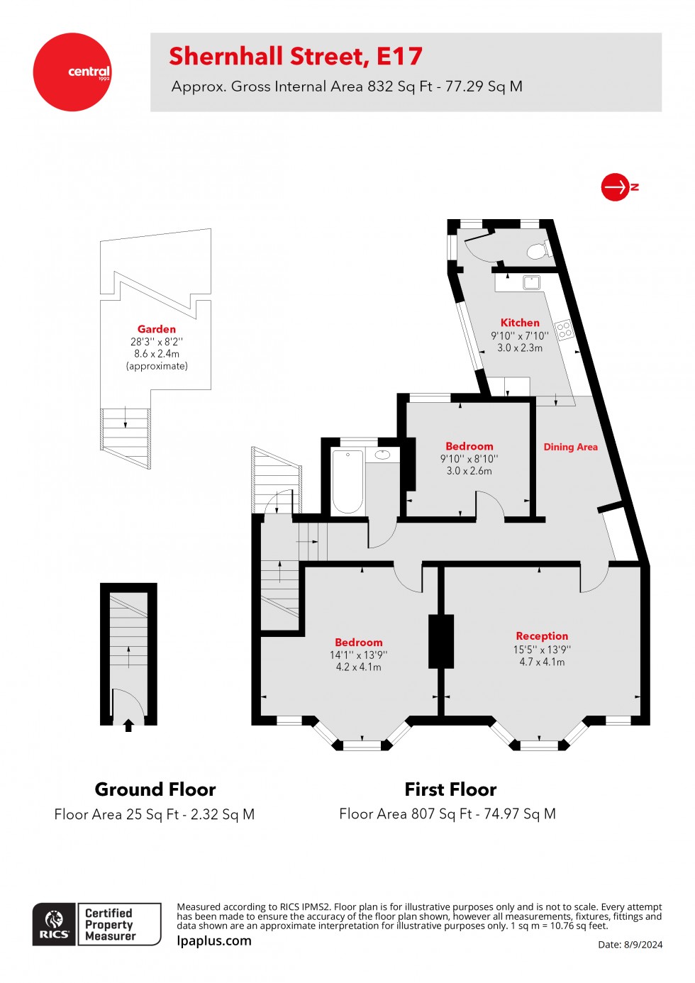 Floorplan for Walthamstow, London