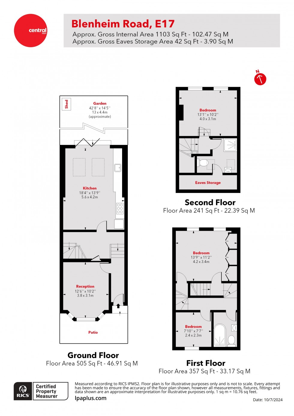 Floorplan for Walthamstow, London