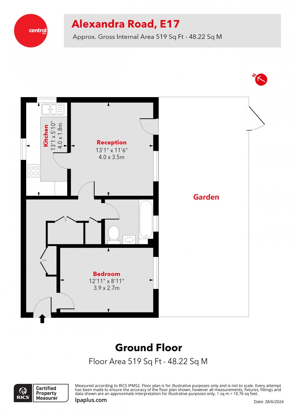 Floorplan for Walthamstow, London