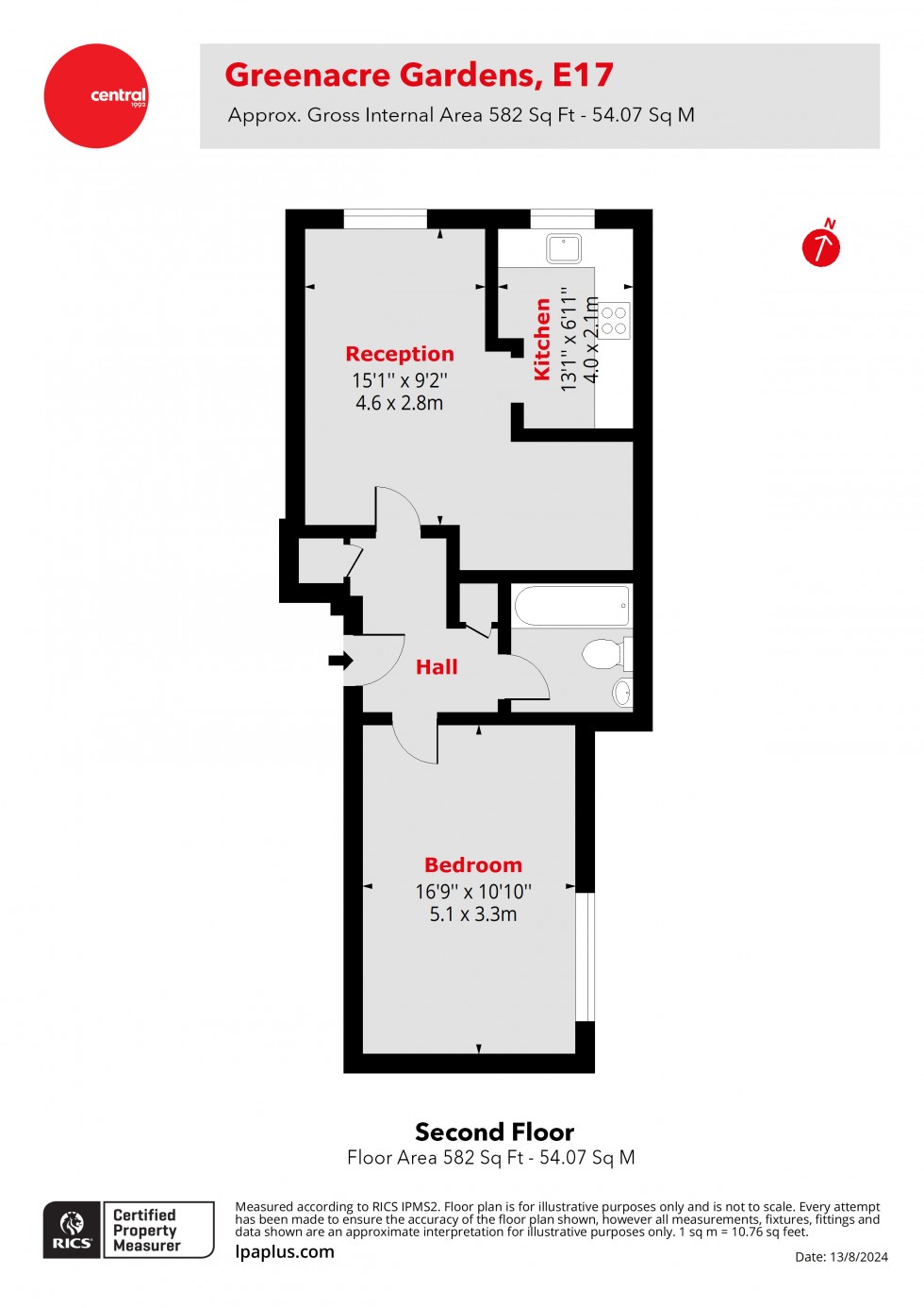 Floorplan for Walthamstow, London