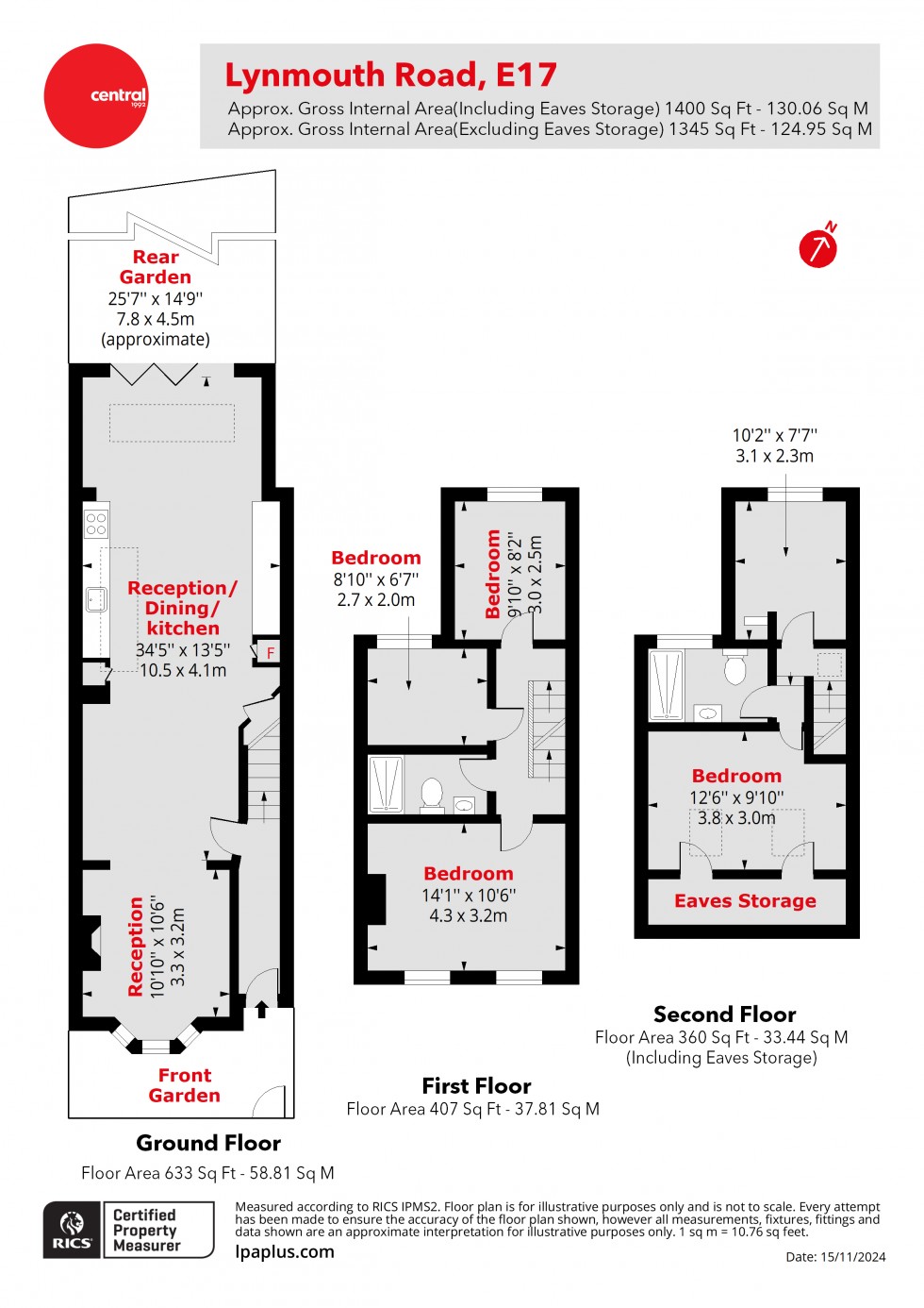 Floorplan for Walthamstow, London