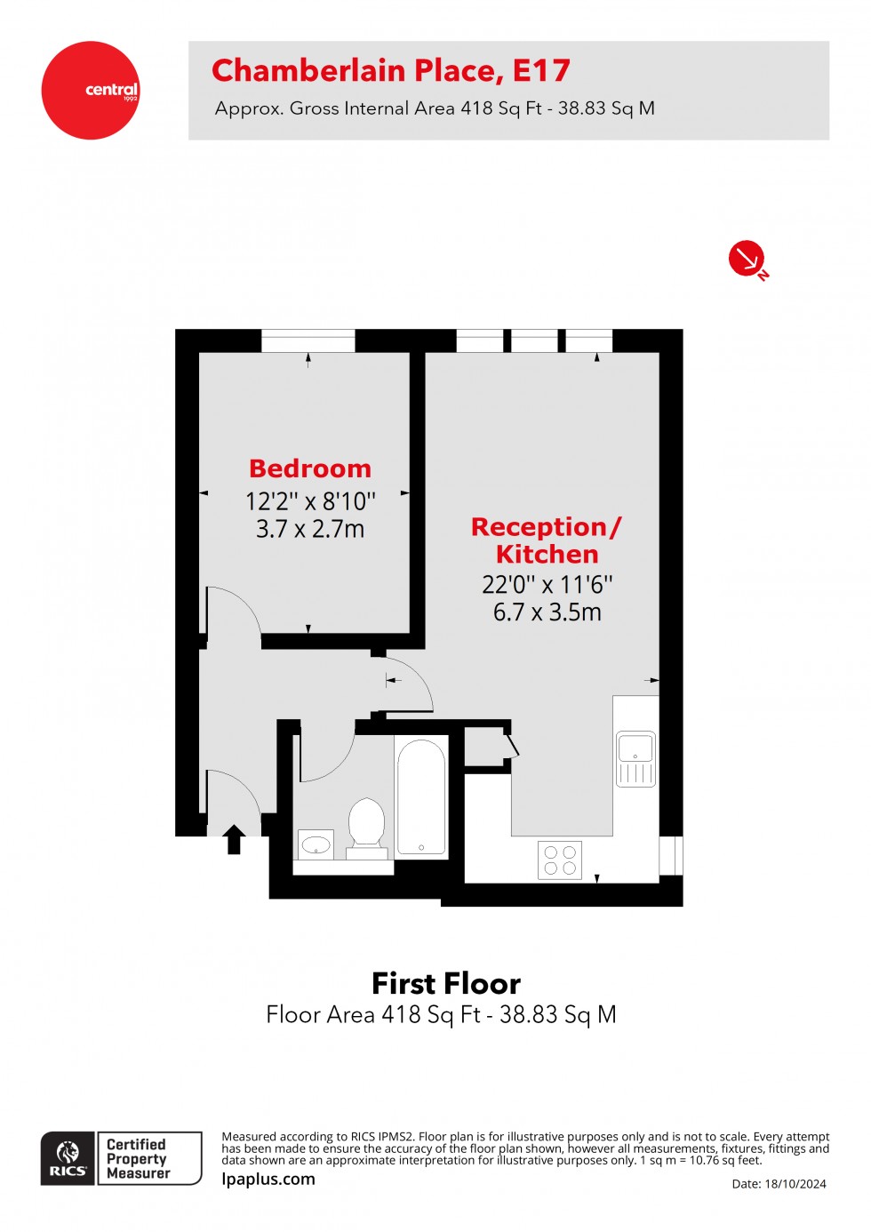 Floorplan for Walthamstow, London