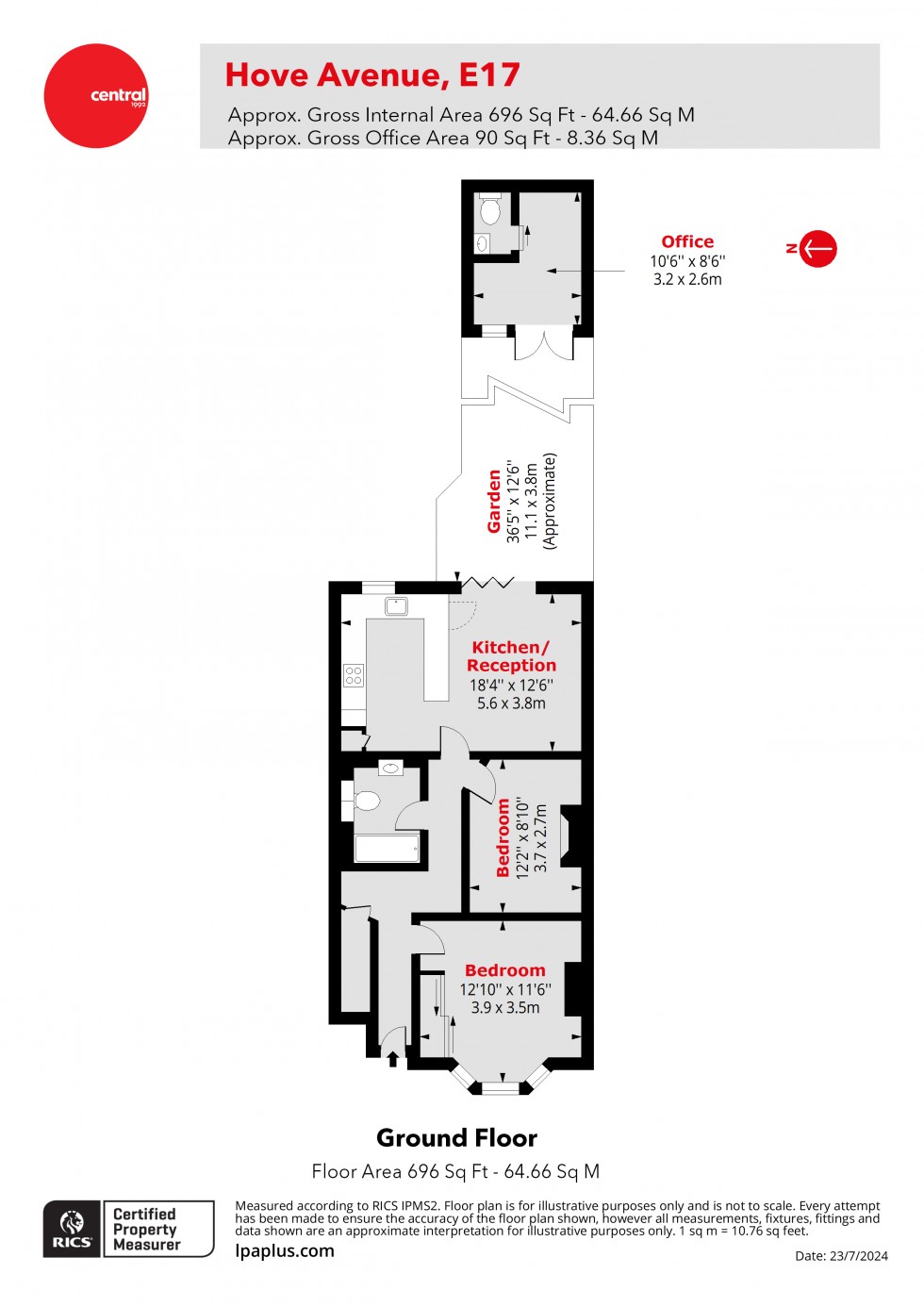 Floorplan for Walthamstow, London