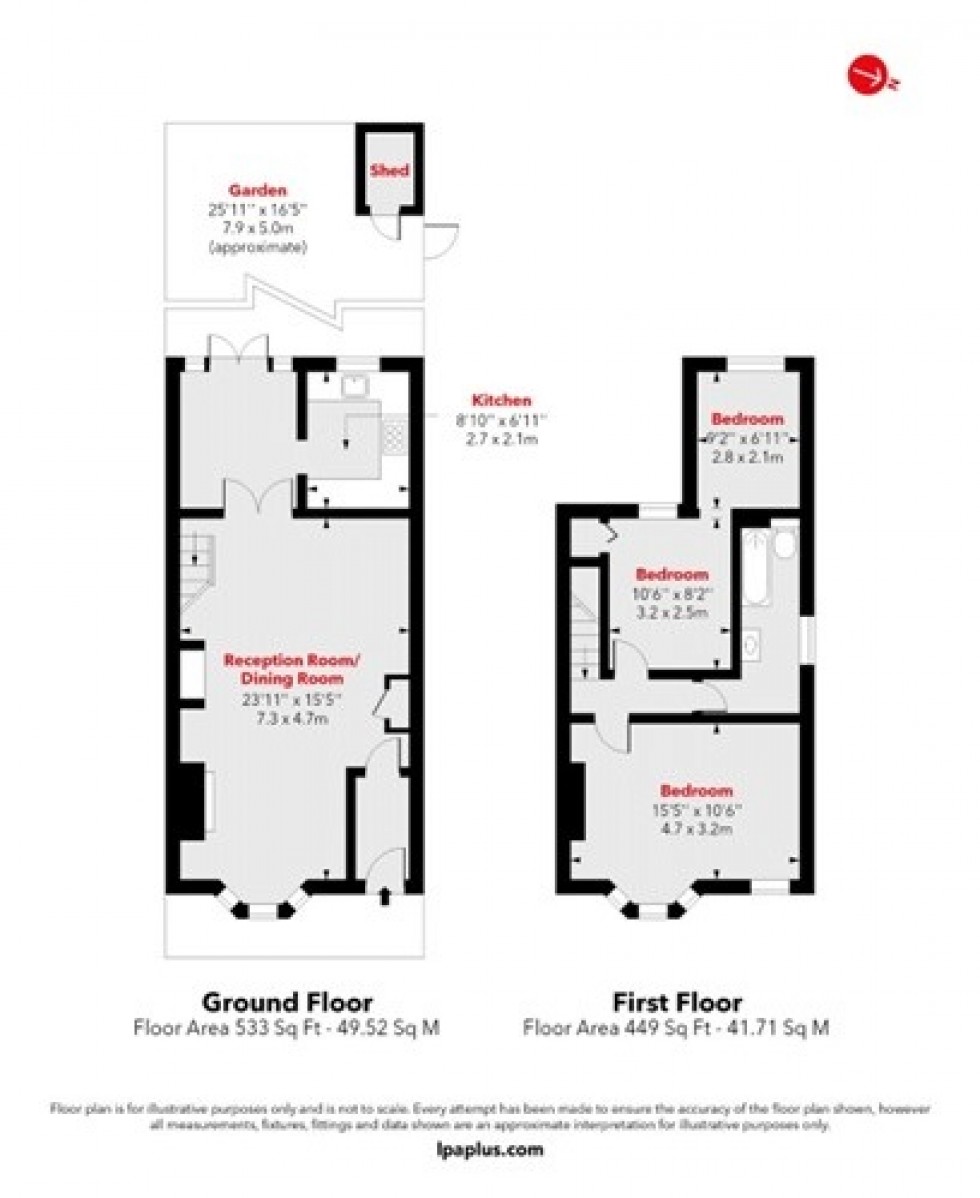 Floorplan for Walthamstow, London