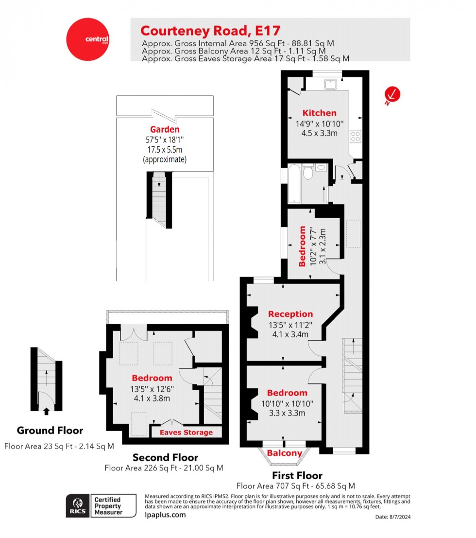 Floorplan for Walthamstow, London