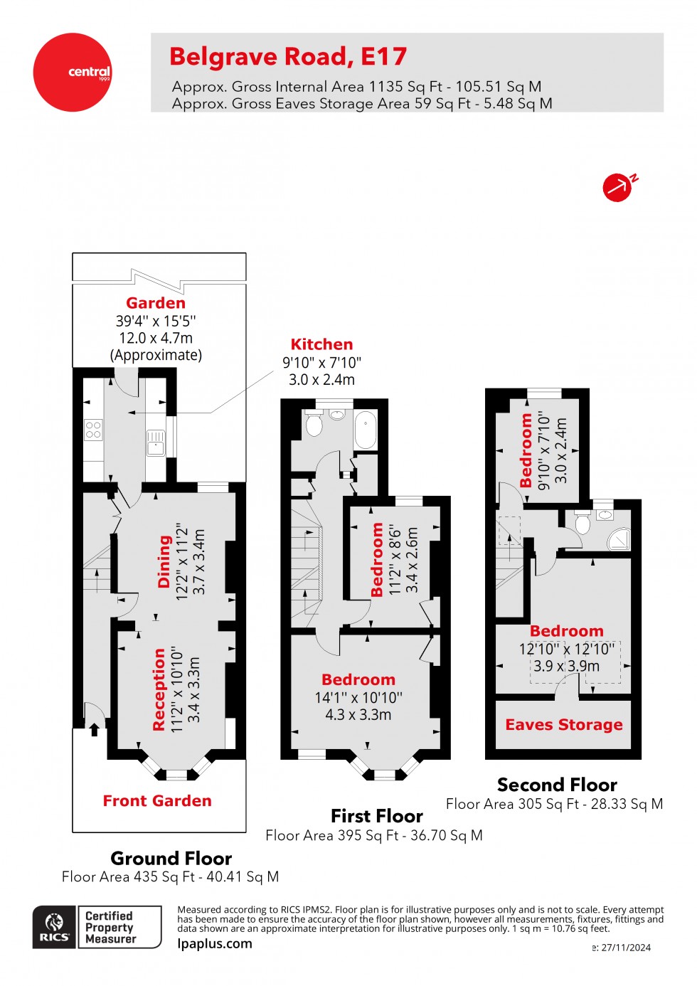 Floorplan for Walthamstow, London