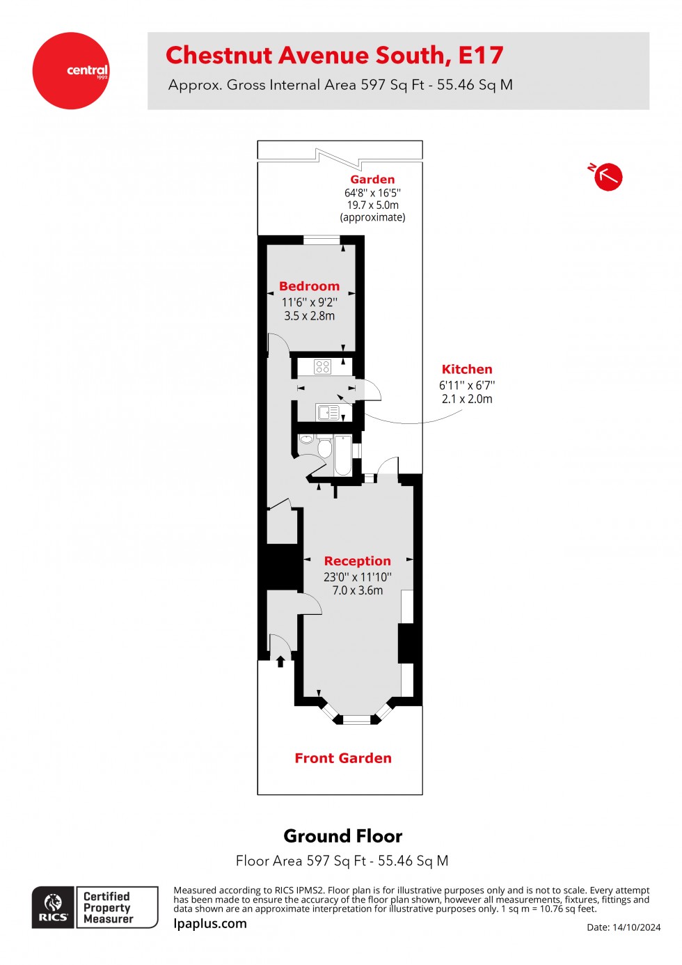 Floorplan for Walthamstow, London