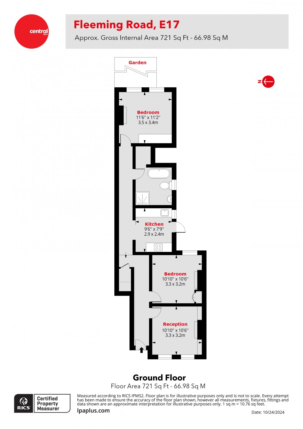 Floorplan for Walthamstow, London