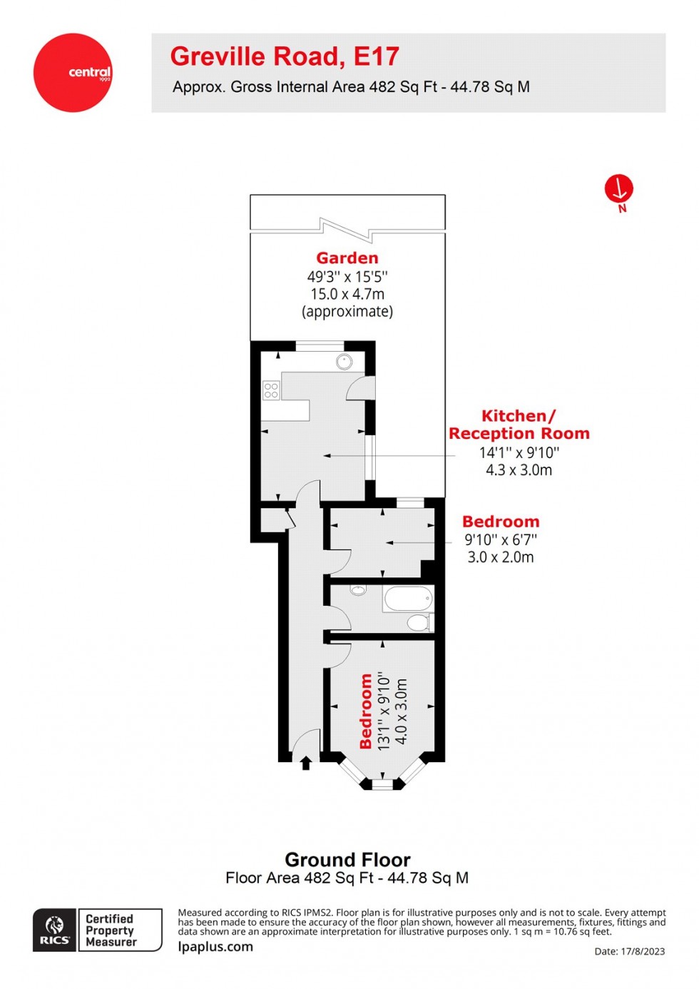 Floorplan for Walthamstow, London