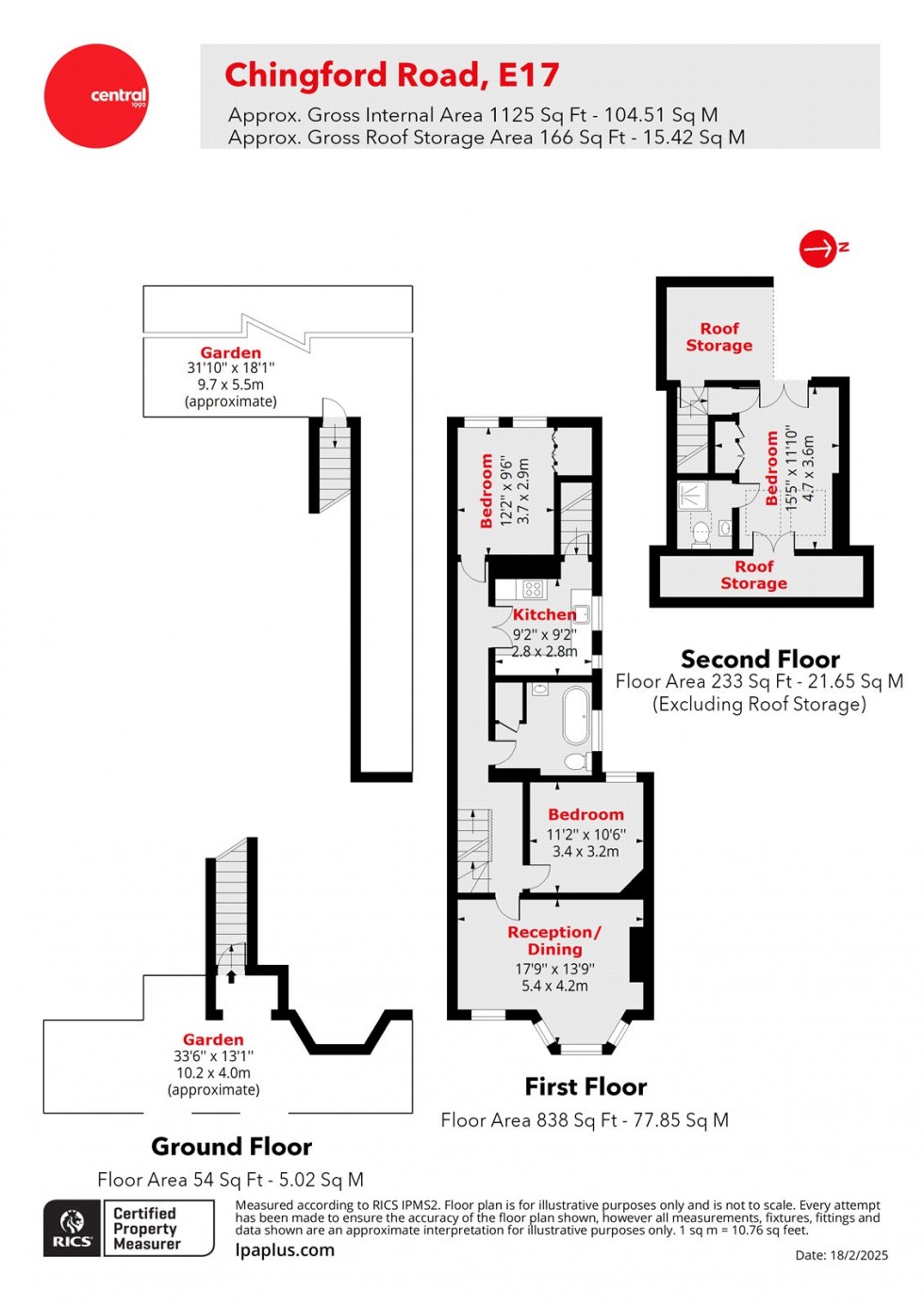 Floorplan for Walthamstow, London