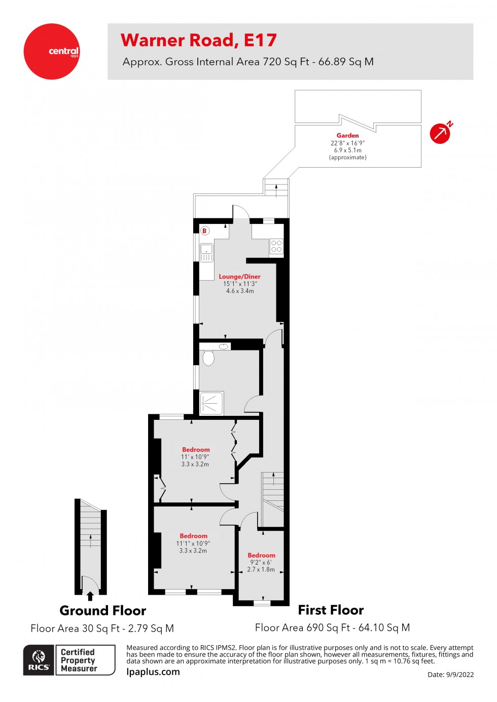 Floorplan for Walthamstow, London