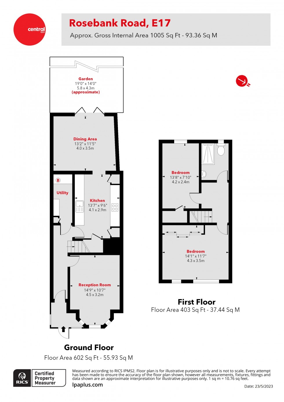 Floorplan for Walthamstow, London