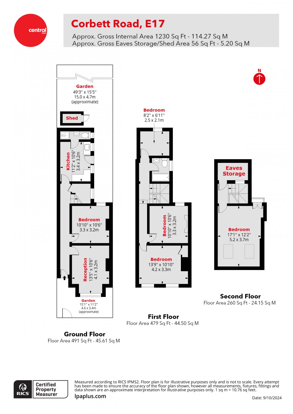 Floorplan for Walthamstow, London