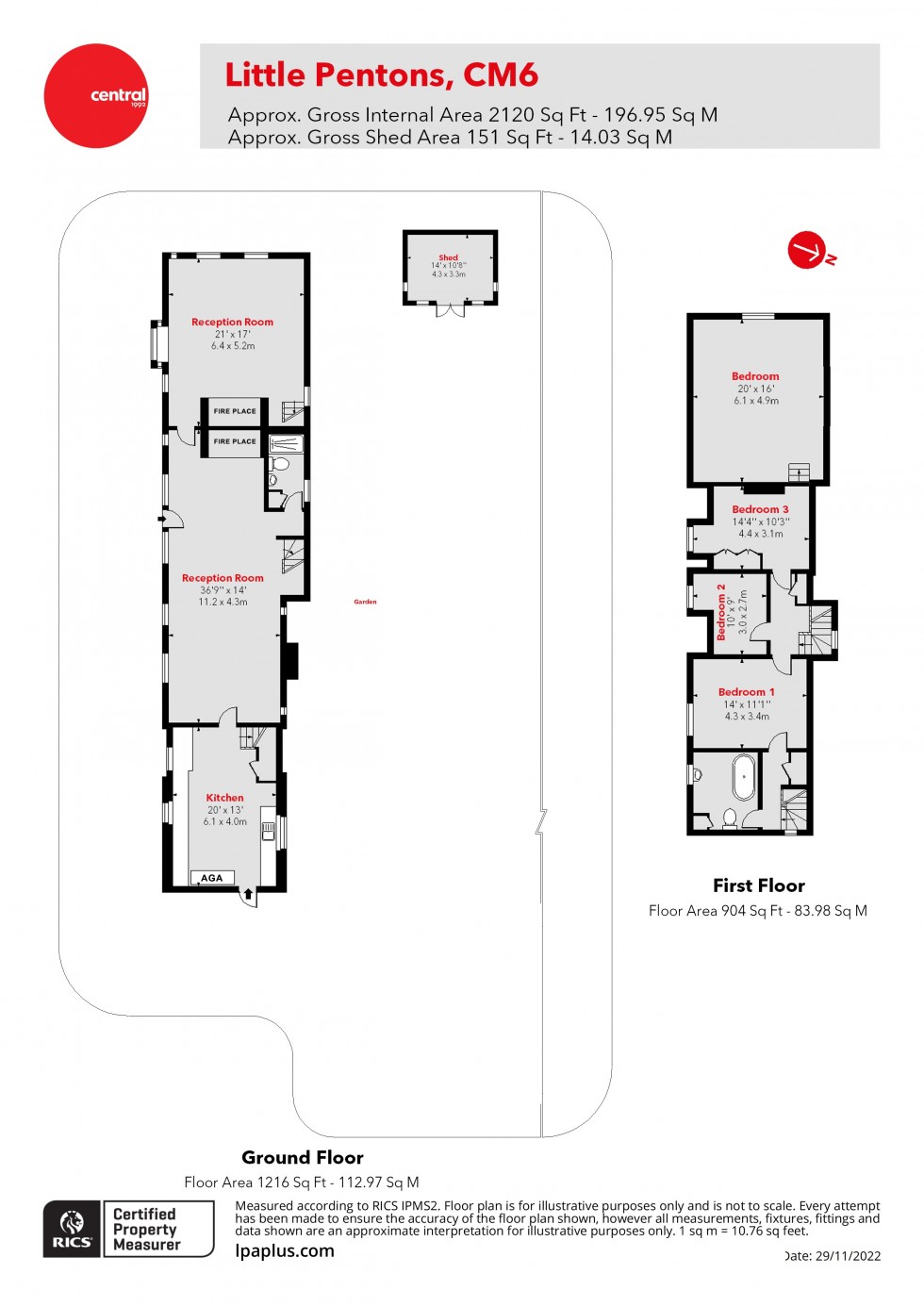 Floorplan for Barnston, Dunmow, Essex