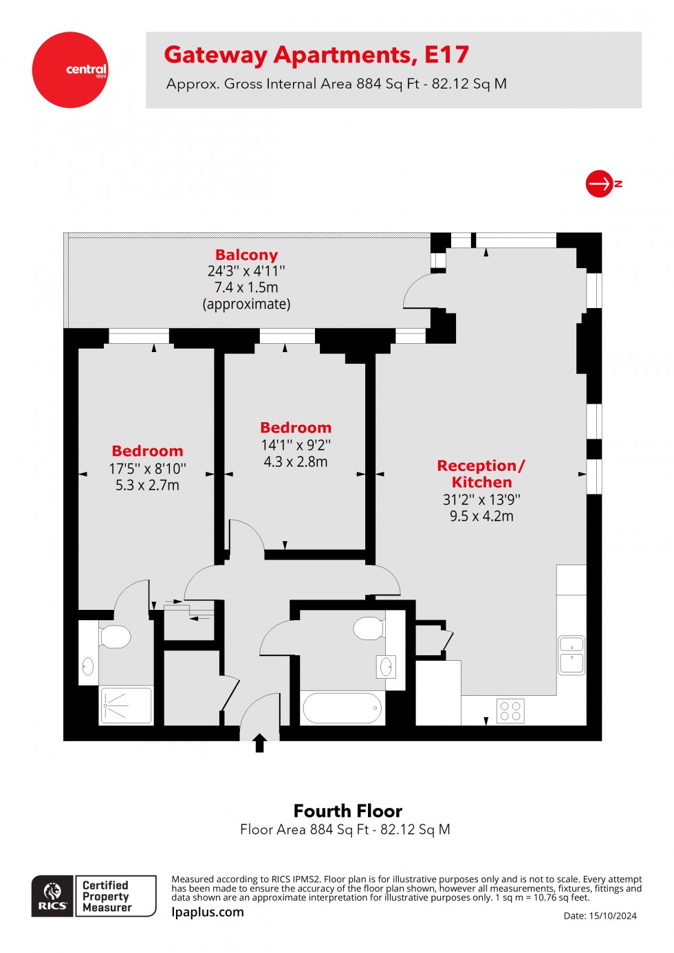 Floorplan for Walthamstow, London