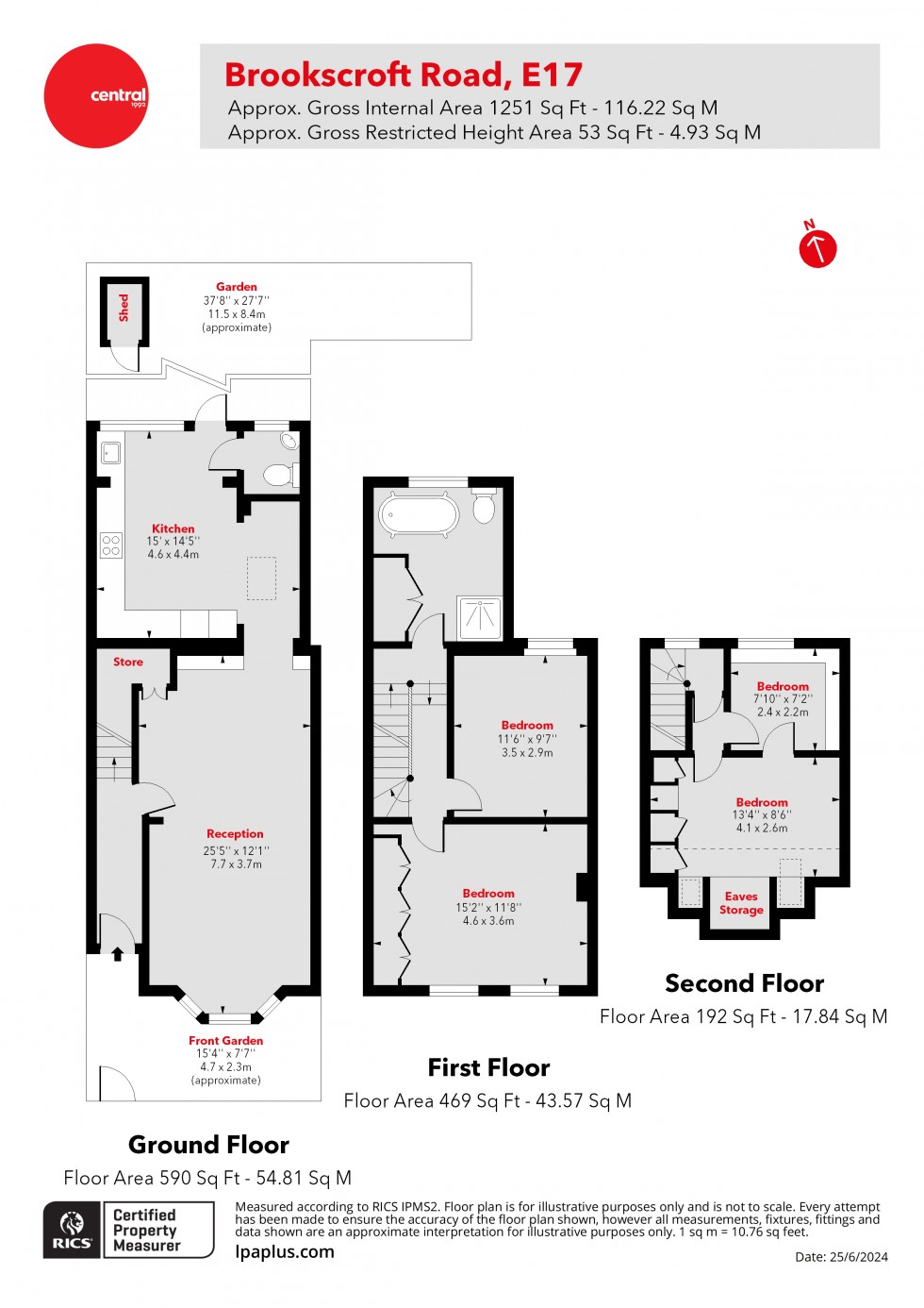 Floorplan for Walthamstow, London