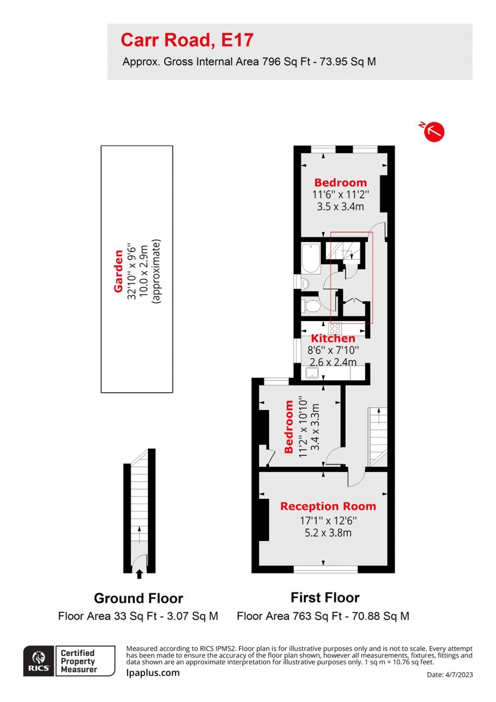 Floorplan for Walthamstow, London