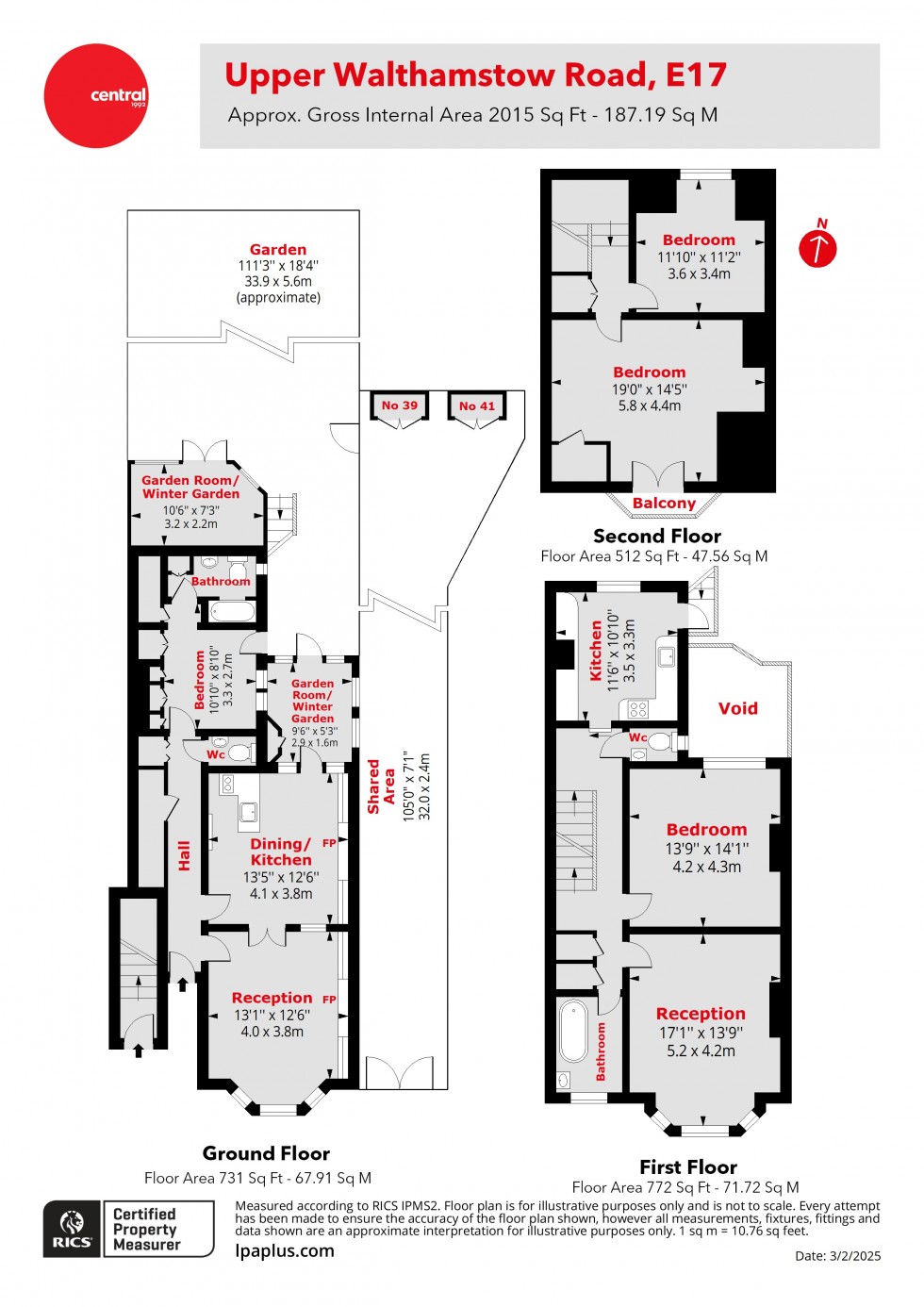 Floorplan for Walthamstow, London