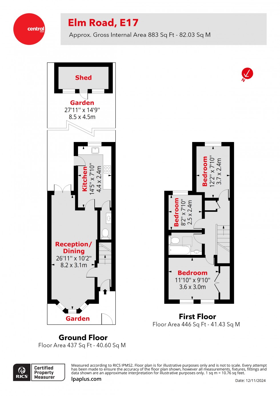 Floorplan for Walthamstow, London